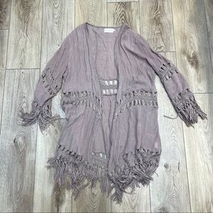 Dreamers Boho Mauve Kimono Large
